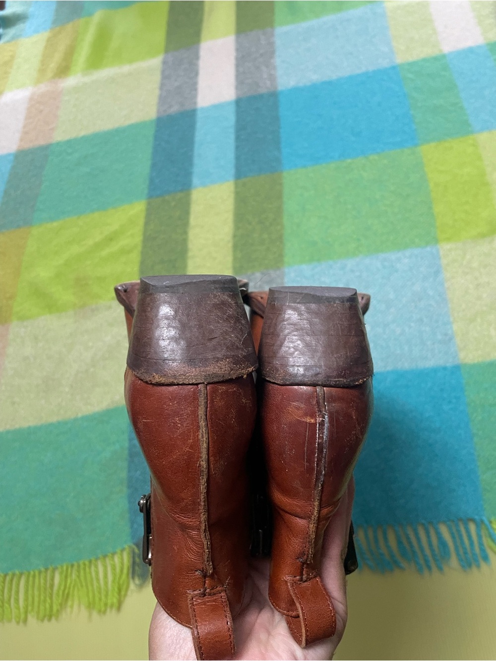 Frye Sacha Moto Shortie Leather Boots Brown Ankle Zip Pointed Toe Women’s - Picture 4 of 7